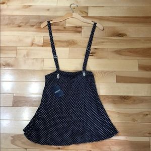 Forever 21 Skater Skirt with Suspenders